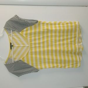 Hurley striped yellow top